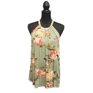 BEAUTIFUL FLORAL HALTER TOP